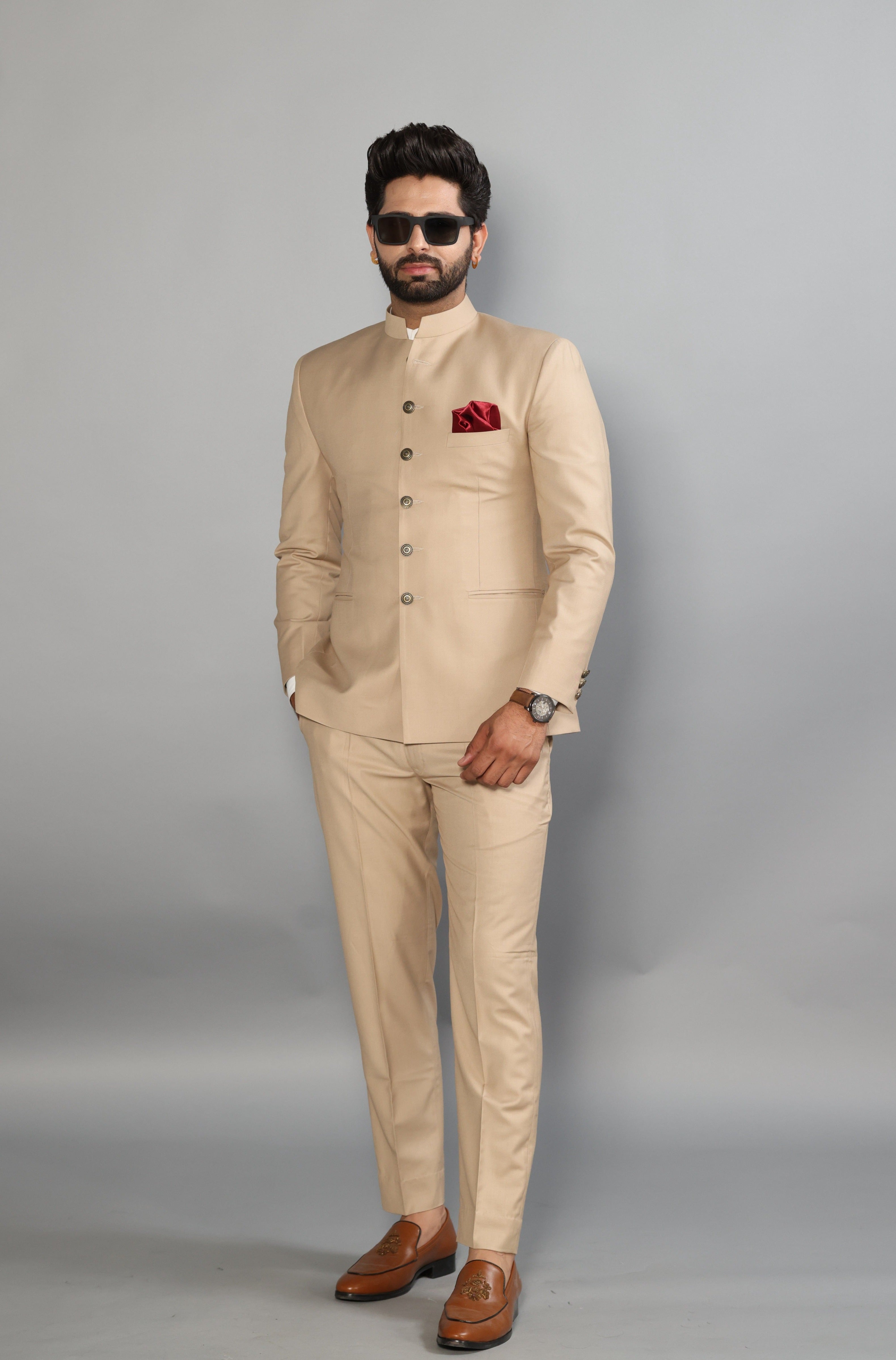 Dark Blue Cotton Jodhpuri Suit at Rs 1500 | Bandhgala suit in Surat | ID:  27491854573